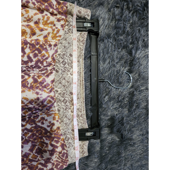 Free People Maxi Skirt High Low Gauze Raw Patchwork Cottagecore Bloom Tribal M - Picture 3 of 5